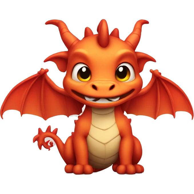 cute dragon with big biceps emoji