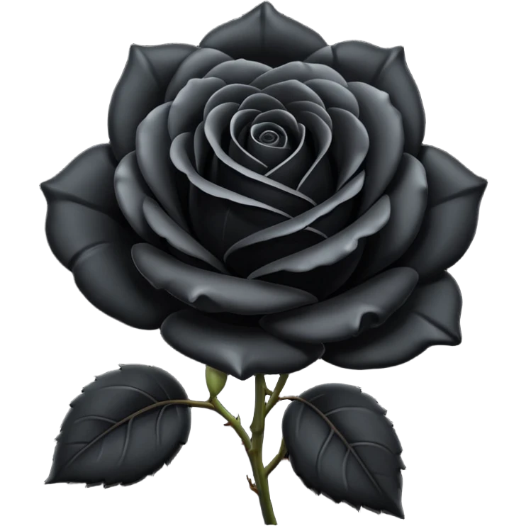 Black rose  emoji