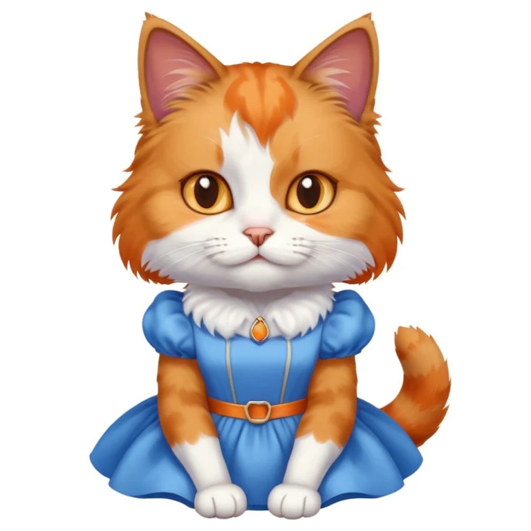 Cat in dress emoji
