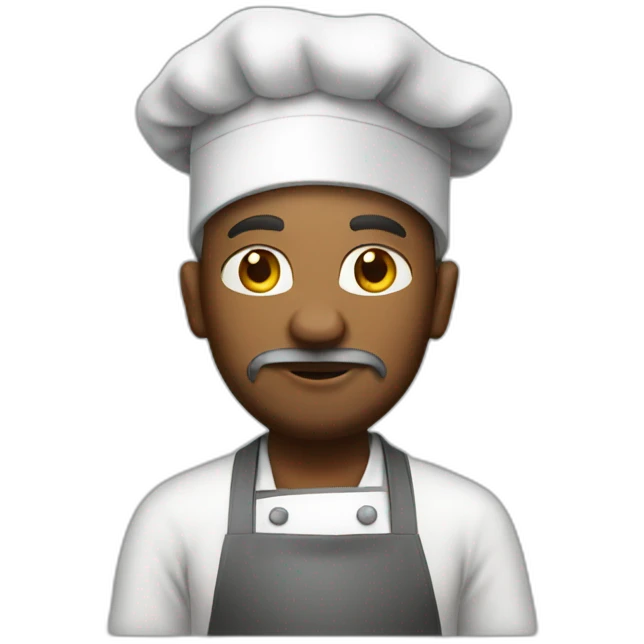 homeless cooking chef emoji