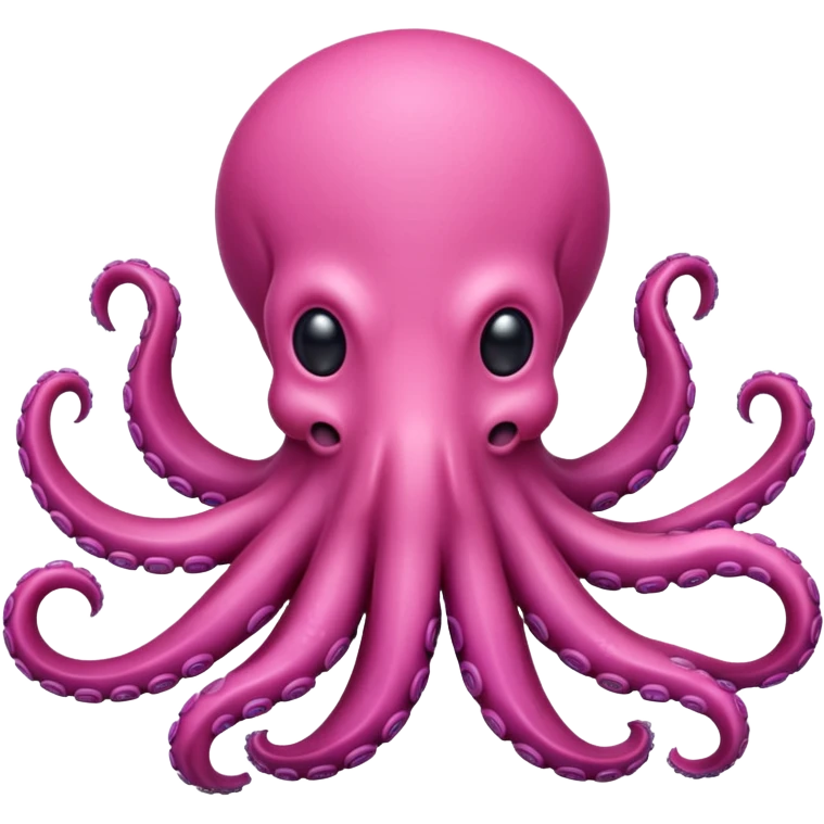 pink octopus, no eyes emoji