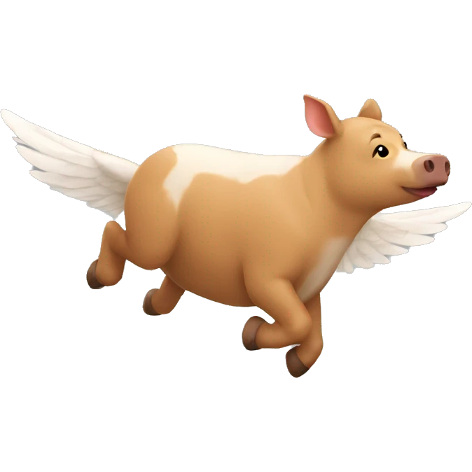 Un cerdo volando  emoji