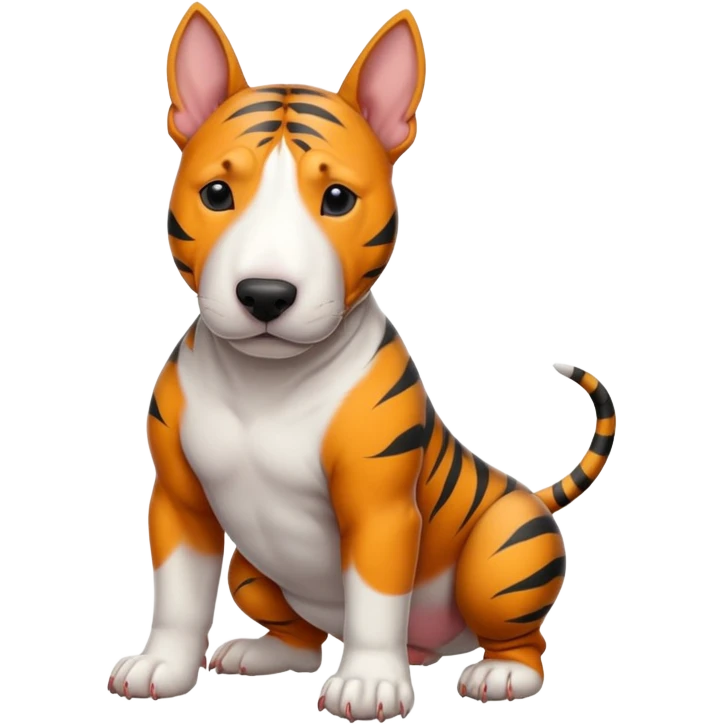 bull terrier tiger coloring emoji
