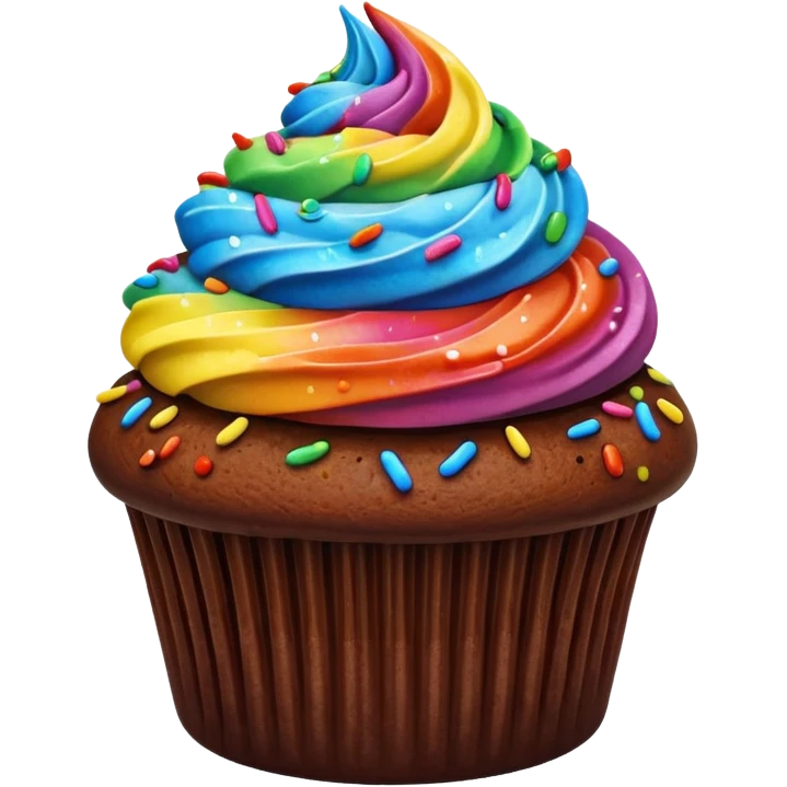 chocolate cupcate emoji