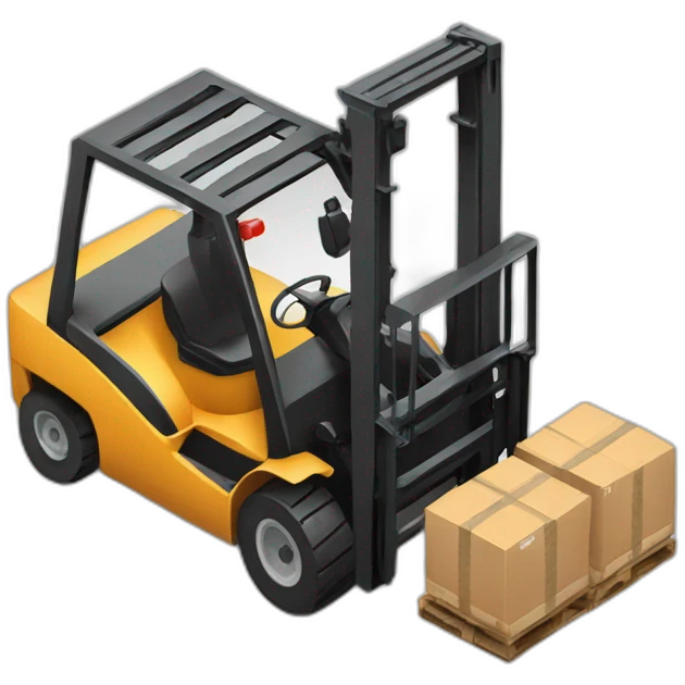 forklift in isometry emoji