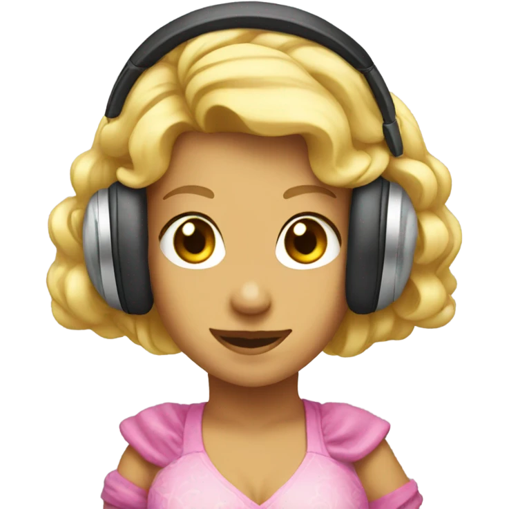 Headphones princess emoji