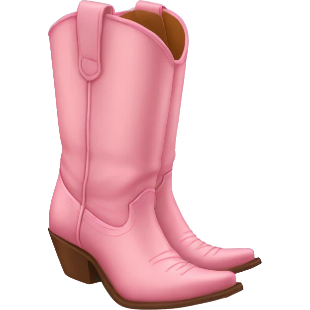 Light pink cowgirl boots  emoji