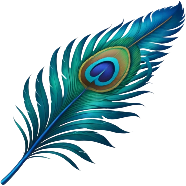 Peacock feather emoji