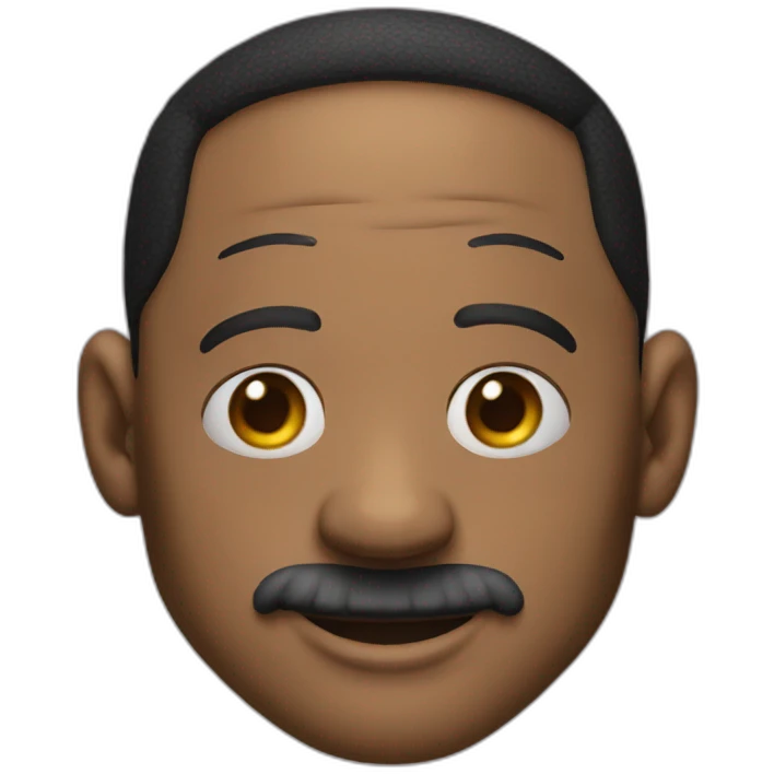 Will smith with clown mask emoji