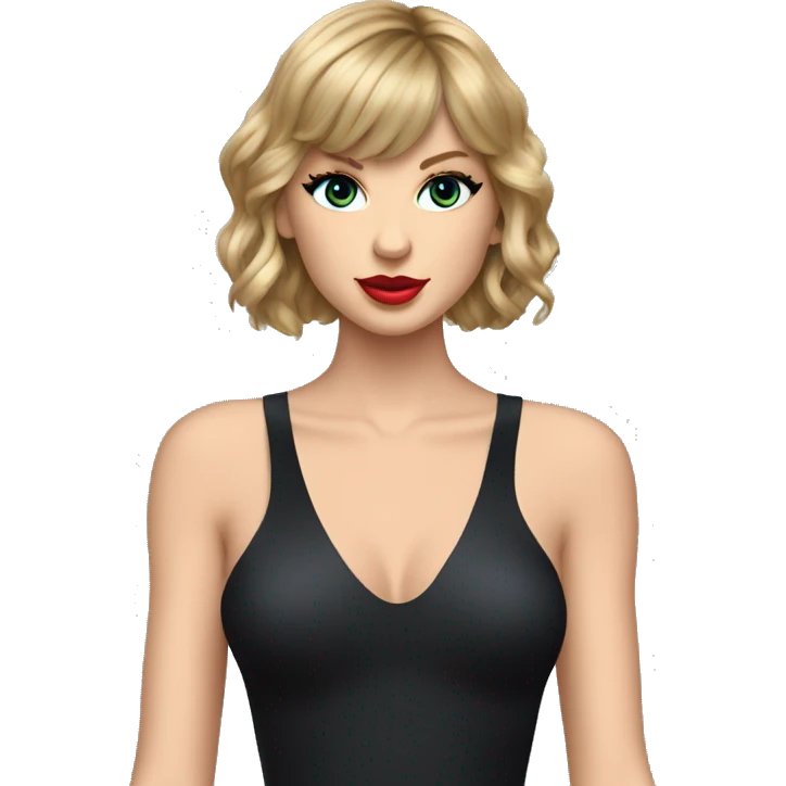 Taylor swift in midnights bodysuit emoji