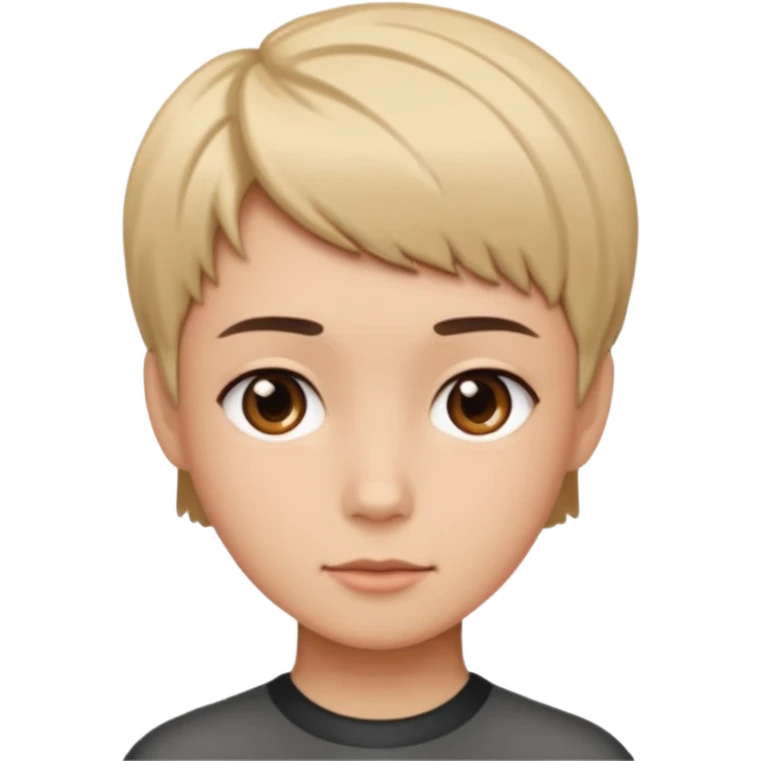 short hairstyle emoji