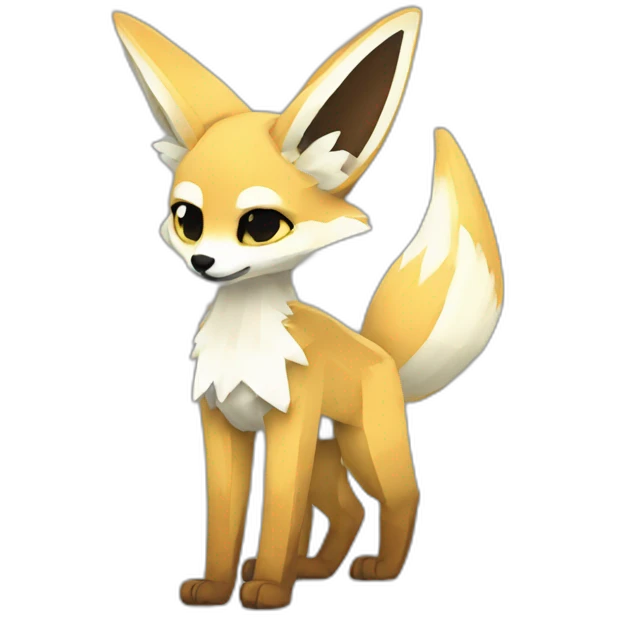 Tail fennec Minecraft emoji
