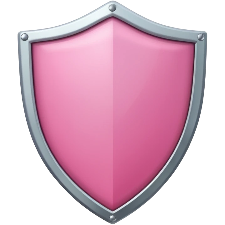 pink shield with white frame emoji