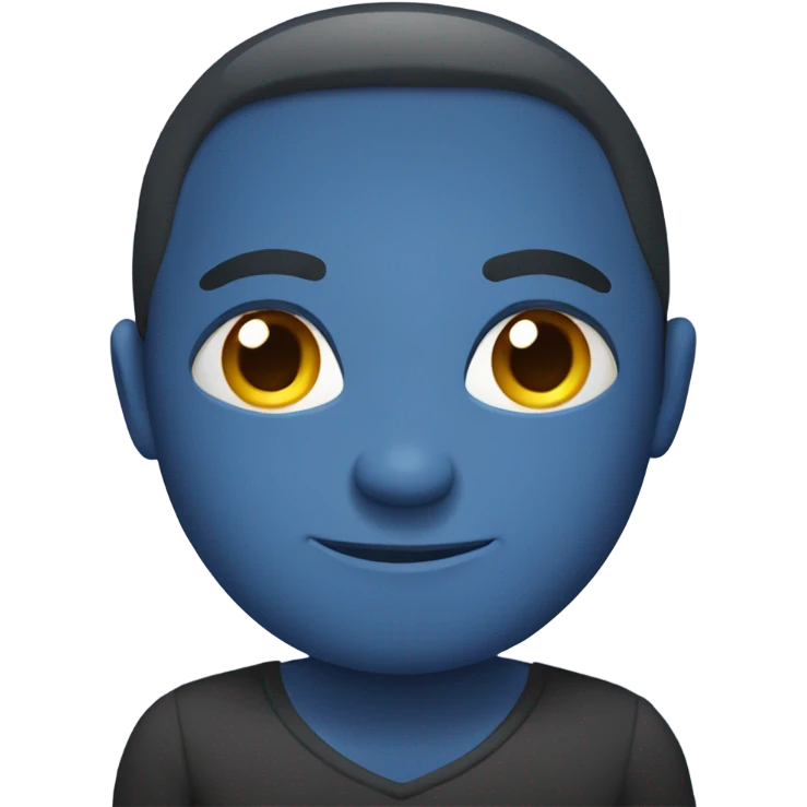 Blue iPhone 15 emoji