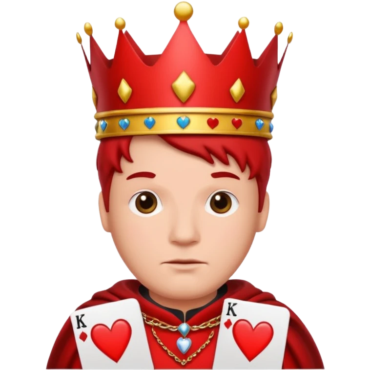 Red King in hearts emoji