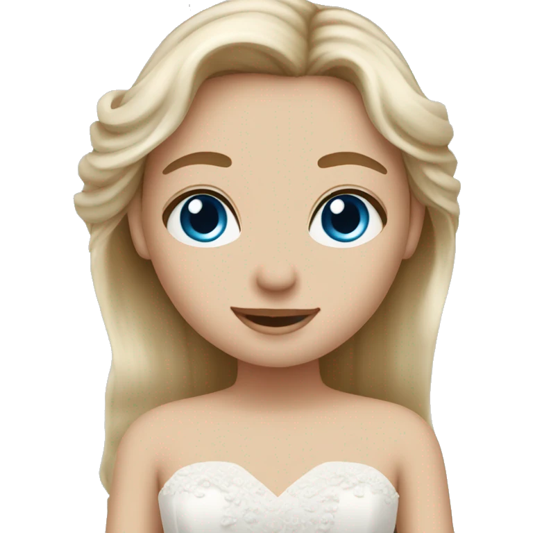 Blonde hair blue eyed girl with brown hair hazel eyes boy getting married  emoji