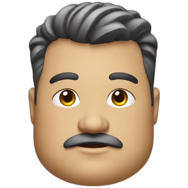 fat men barber emoji