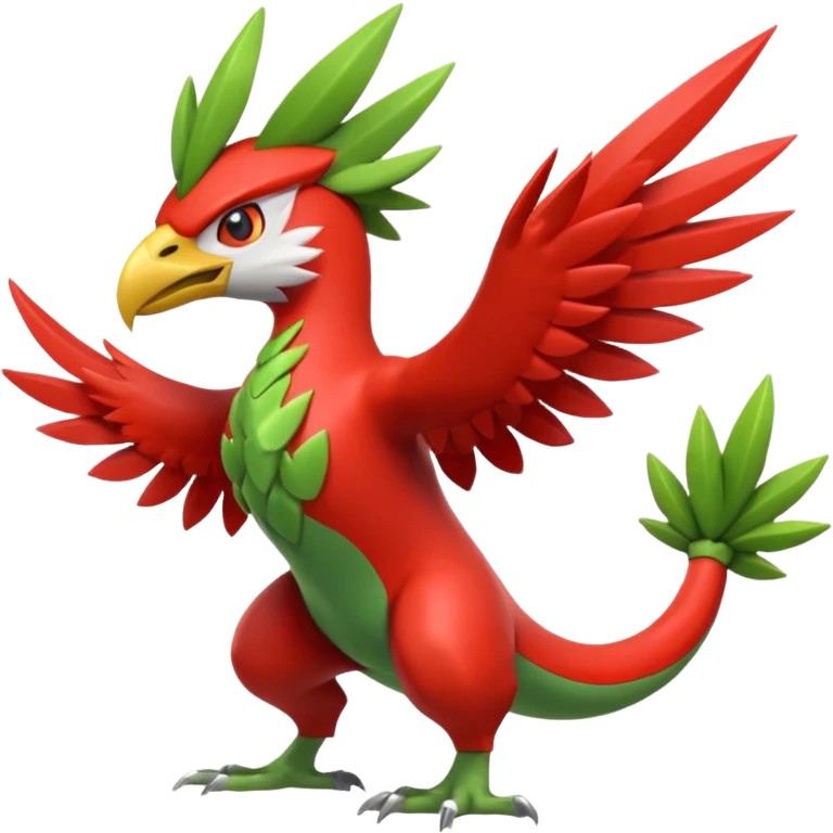 Blaziken-Sceptile-Hawlucha-fusion emoji