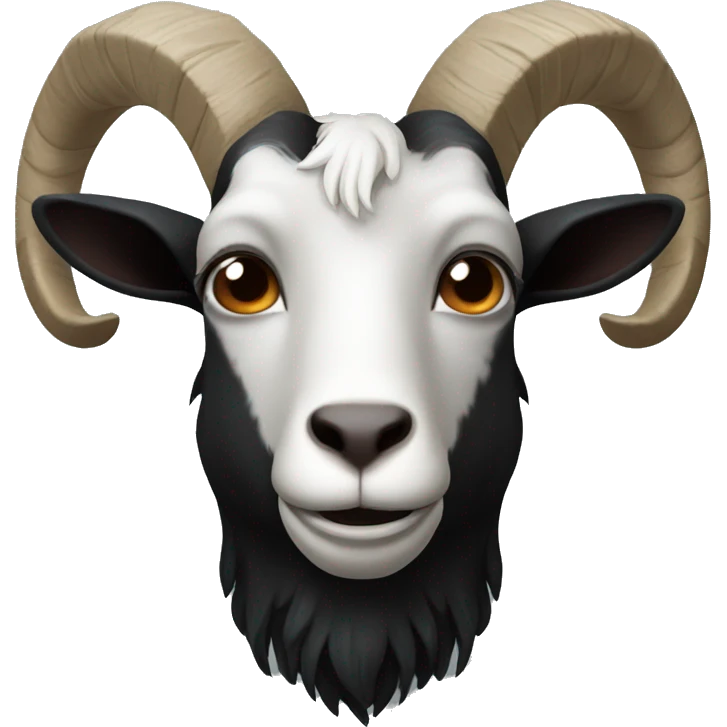 Black goat head emoji