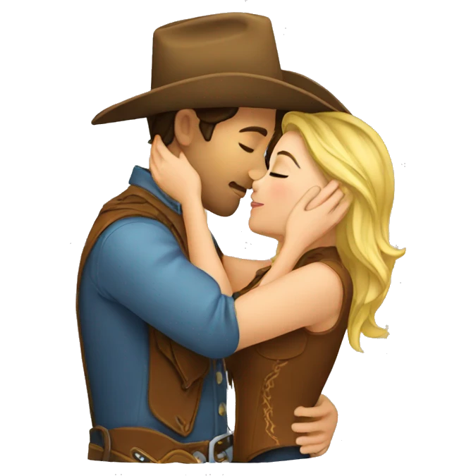 cowgirl kiss emoji