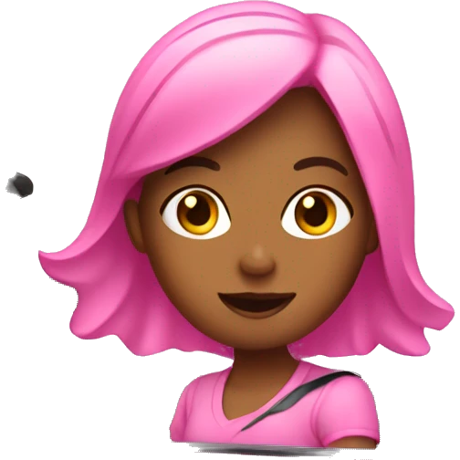 Girl driving pink car  emoji