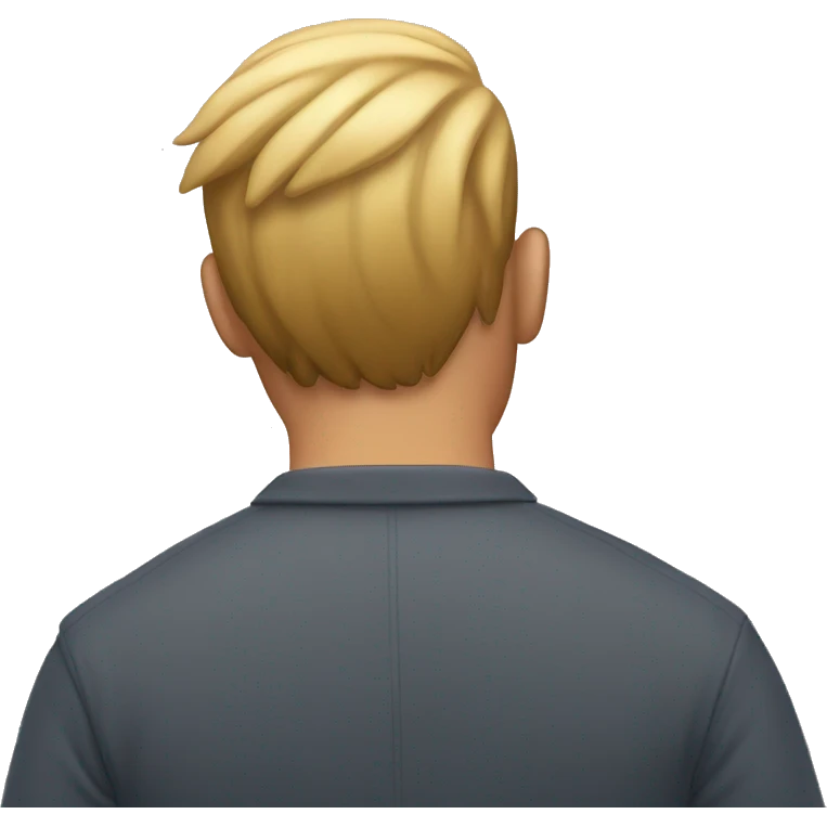 A guy with a big back emoji
