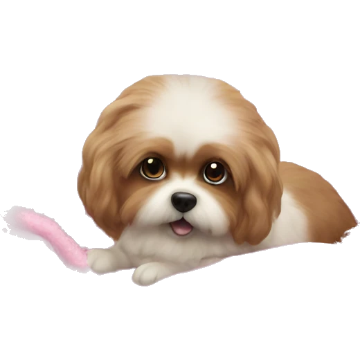 Pink Pet bed fluffy realistic  emoji