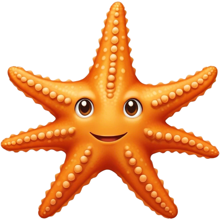 Starfish with a 7 on its forehead  emoji