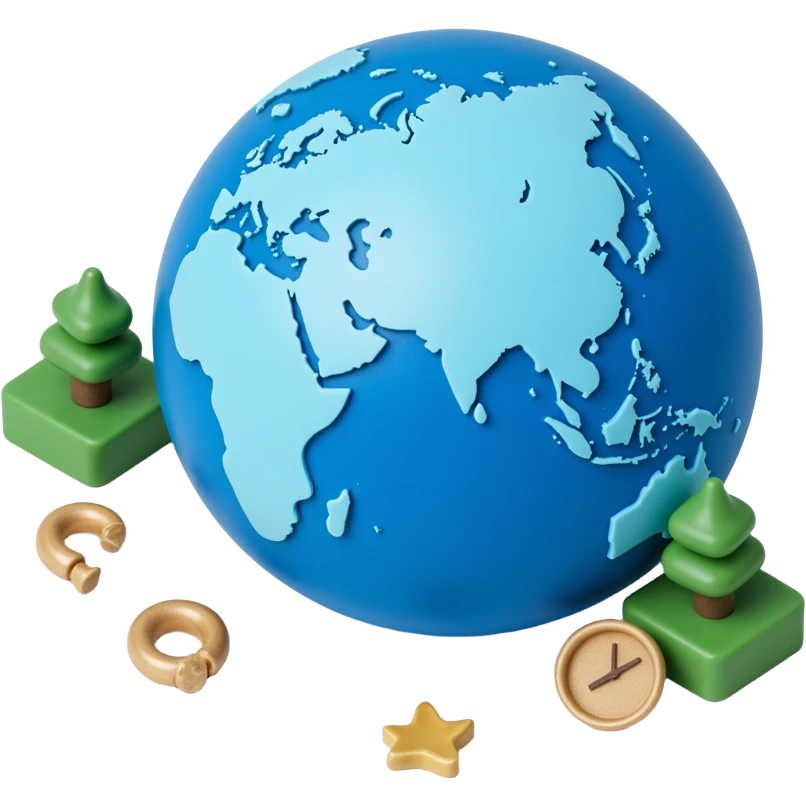 blue earth emoji