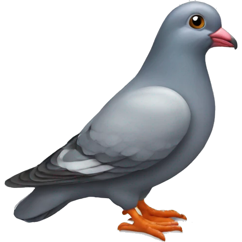 pigeon either miners hat emoji