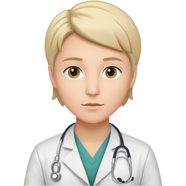 androgynous physician without stethoscope emoji