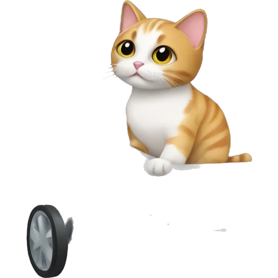Cat in pet stroller  emoji