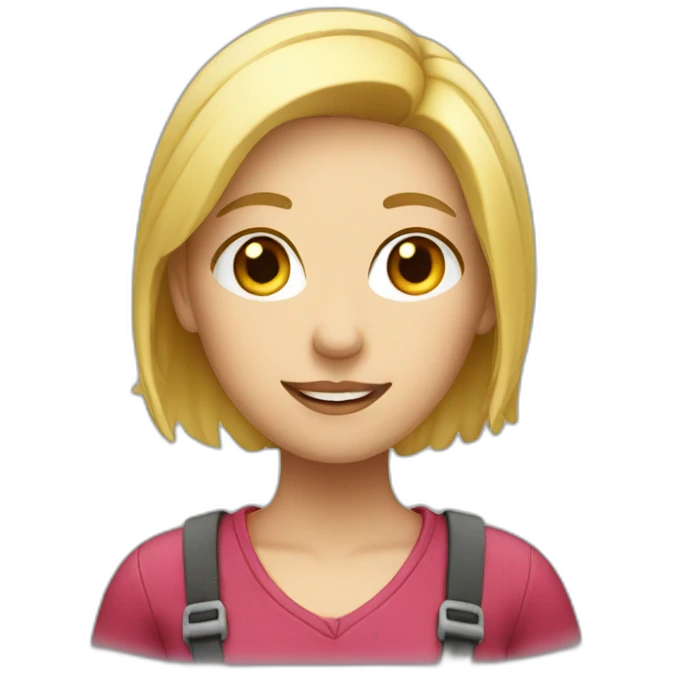 Blond Delivery girl  emoji