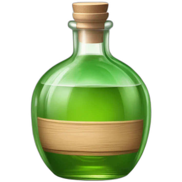 grüner schnaps in der flasche aus dem erzgebirge mit dem namen lauterbacher tropfen emoji