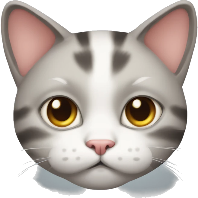 Cute cat face fat cat emoji