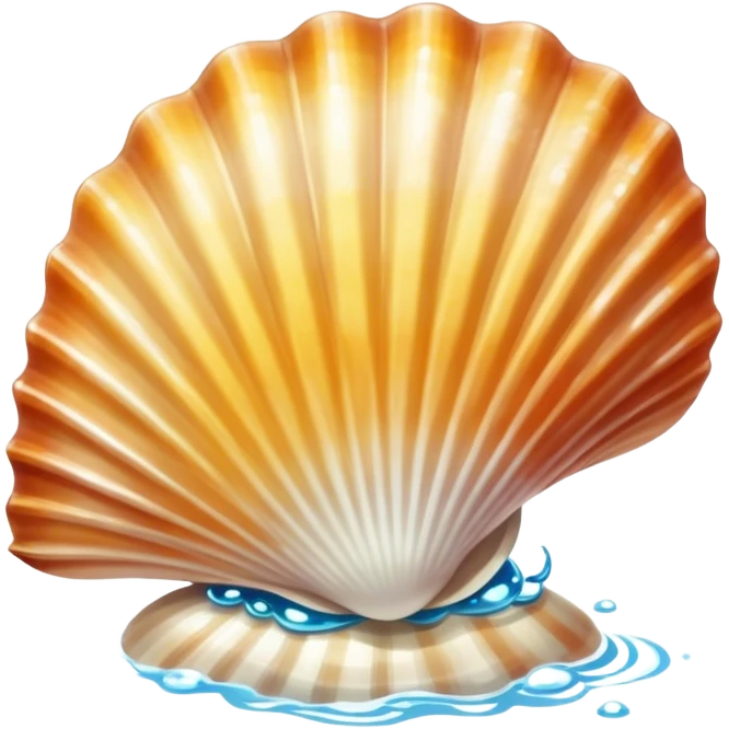 Sparkling seashell emoji