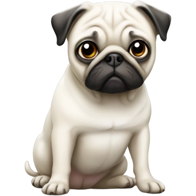 White pug emoji