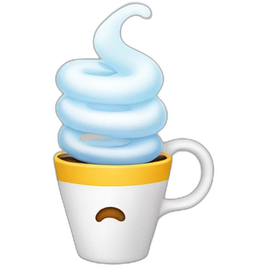 a light bulb on a coffee cup emoji