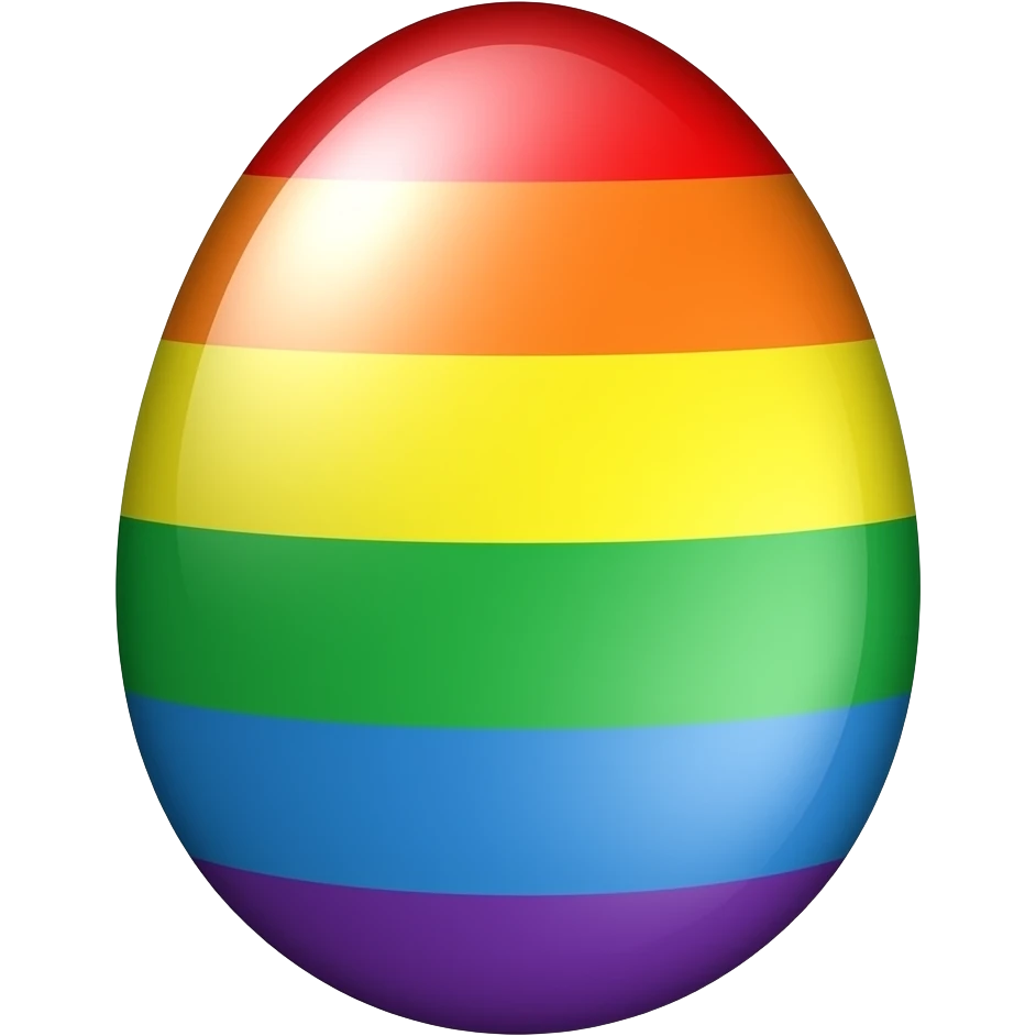 Rainbow turn butterfly egg! emoji