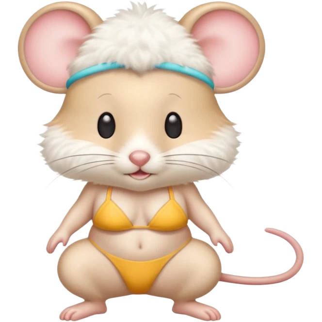 Mouse 🐰 with bikini 👙  emoji