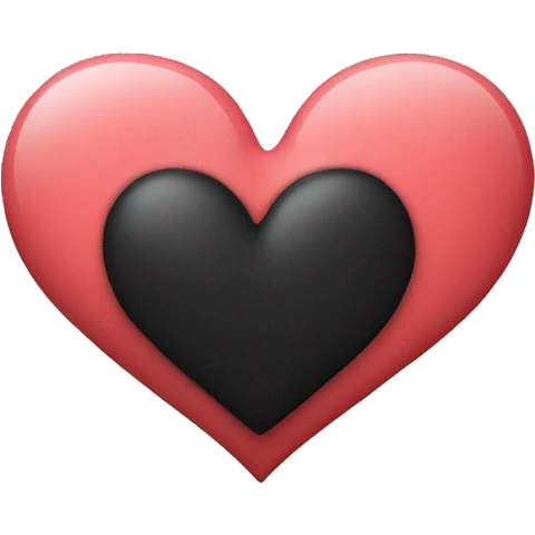  heart black break emoji
