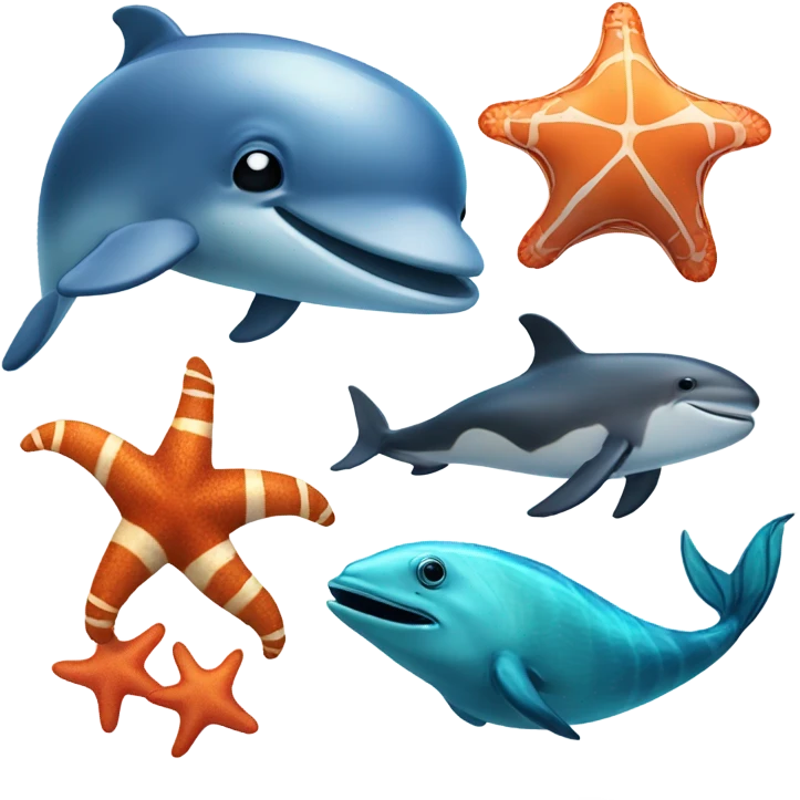 ocean animals emoji