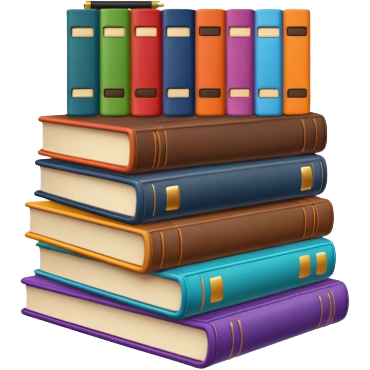 Laptop and books  emoji