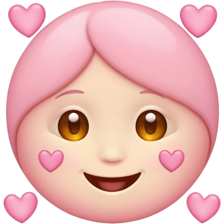smiling face with baby pink hearts  emoji