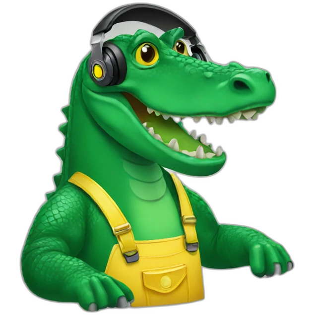 Dj alligator emoji