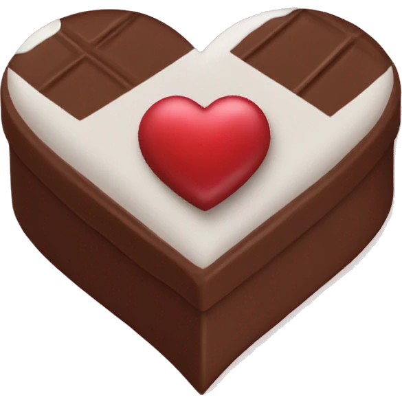 Heart shaped chocolate box emoji