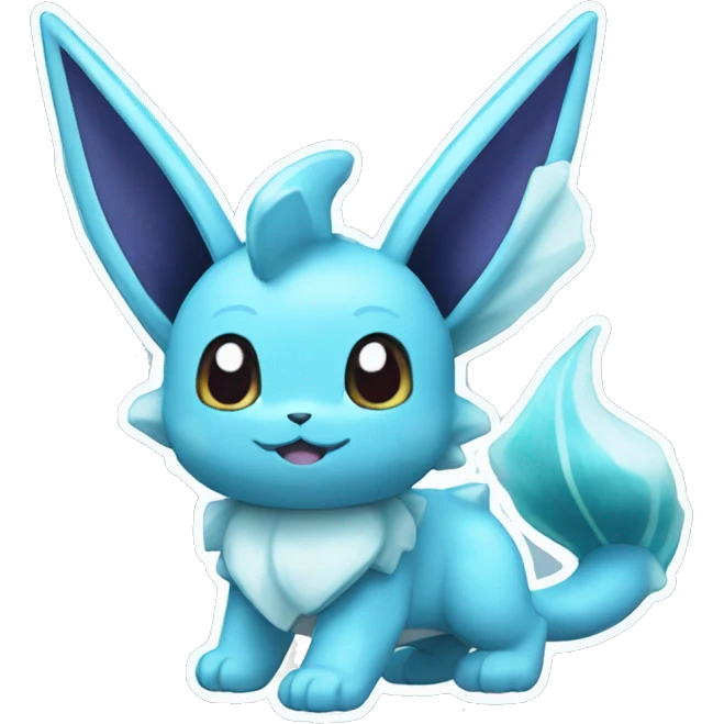 Glaceon-Vaporeon-Pokémon emoji