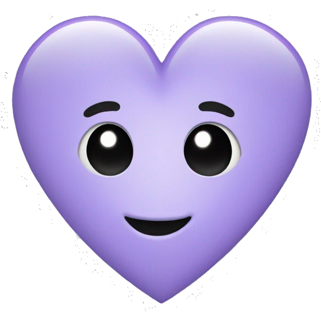 light purple heart  emoji