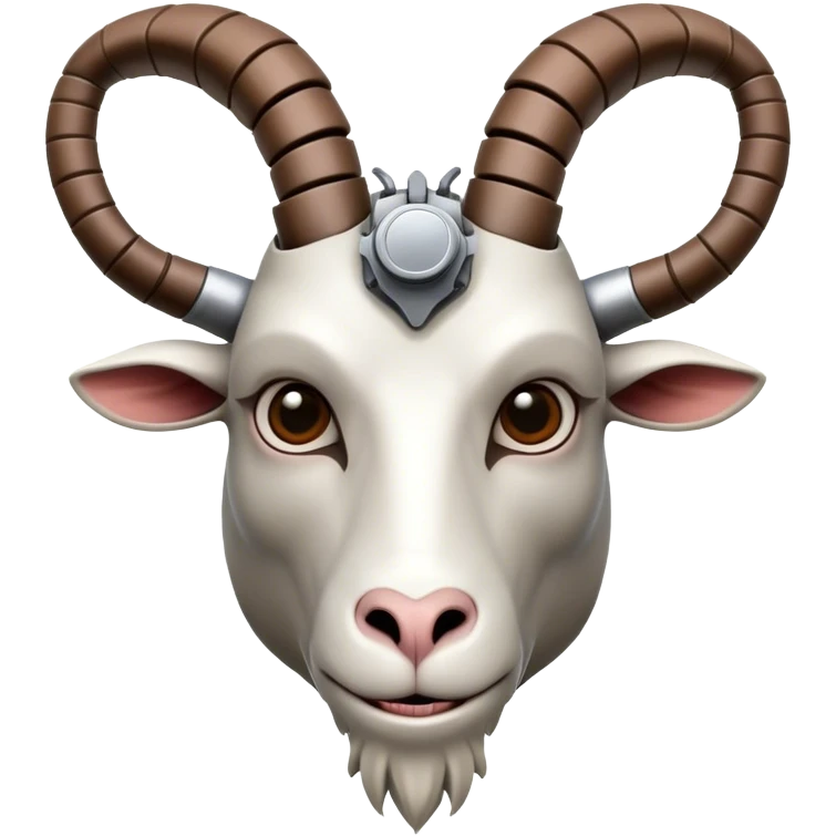 Mechanical Goat(Ram) man 2/3 up view emoji