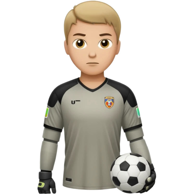 soccer goalkeeper standing ready for a penalty emoji